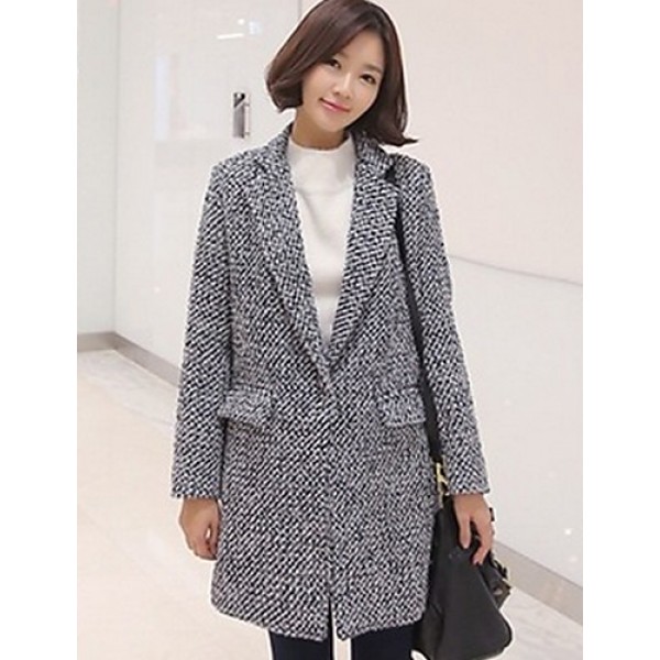 Women's Casual/Daily Simple Coat,Color B...