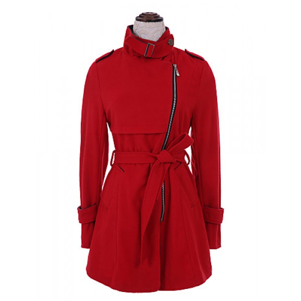  Women's BeltWoolen Trench Coat(More Colors)