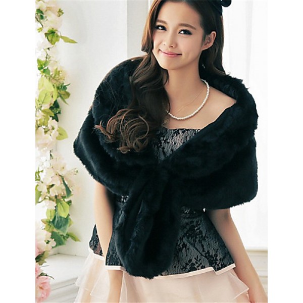 Ms fashion for autumn/winter warm imitation fur shawl Ma3 jia3 butterfly unlined upper garment