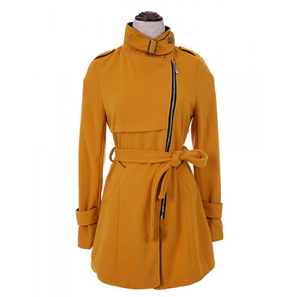  Women's BeltWoolen Trench Coat(More Colors)