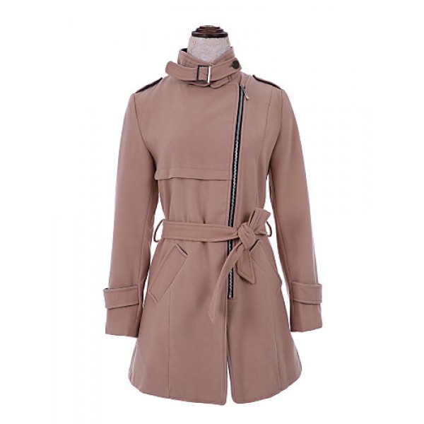  Women's BeltWoolen Trench Coat(More Colors)